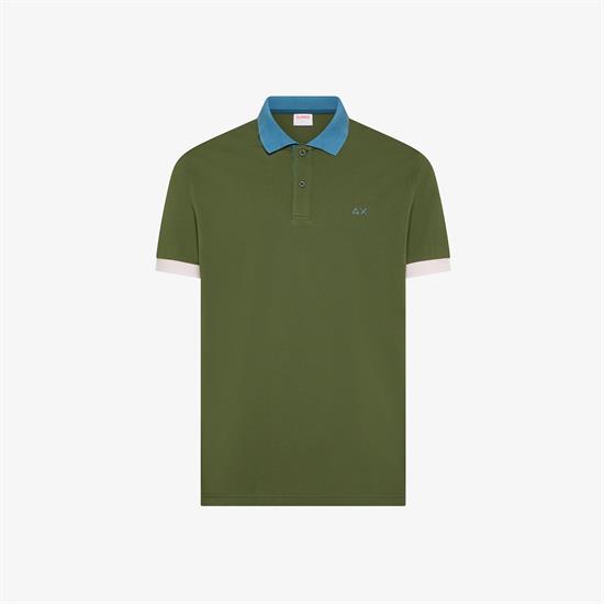 SUN68 POLO 3COLOR E26U 37 V/SCURO