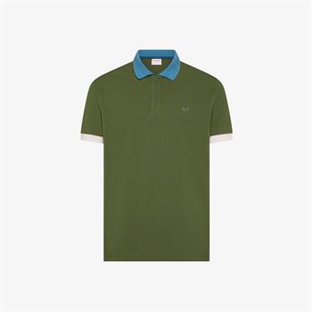 SUN68 POLO 3COLOR E26U 37 V/SCURO