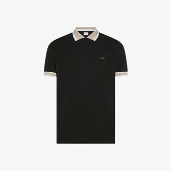 SUN68 POLO MULTISTRIPES E26U 11 NERO