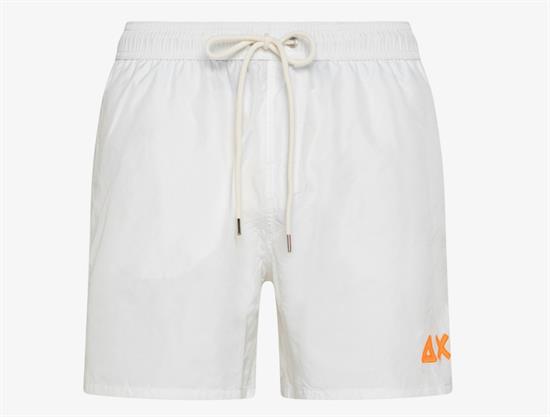 SUN68 BEACH FLUO E25U 01 BIANCO