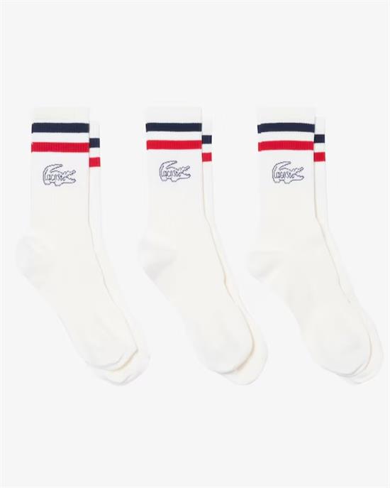 LACOSTE SOCKS 3PZ I26U WLI BIANCO