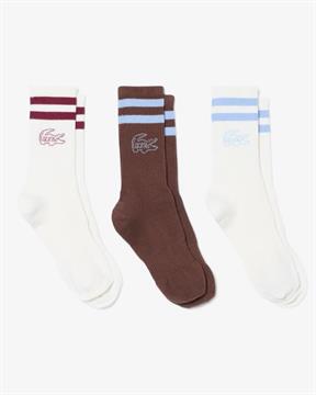 LACOSTE SOCKS 3PZ I26U WIT MULTICOLOR