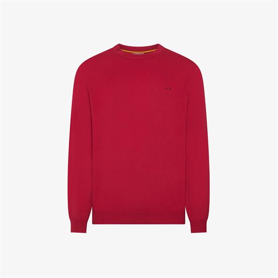 SUN68 MAGLIA BASIC I26U 30 ROSSO