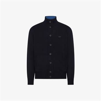 SUN68 CARDIGAN WARM I26U 07 NAVY