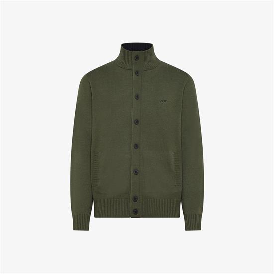 SUN68 CARDIGAN WARM I26U 74 MILITAR
