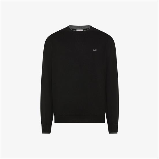 SUN68 MAGLIA DOUBLE I26U 11 NERO