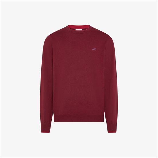 SUN68 MAGLIA DOUBLE I26U 35 BORDEAU