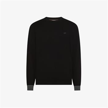 SUN68 MAGLIA CONTRAST I26U 11 NERO