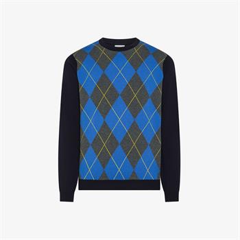 SUN68 MAGLIA ARGYLE I26U 07 NAVY