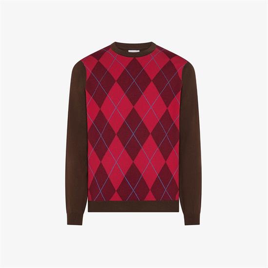 SUN68 MAGLIA ARGYLE I26U 67 MORO