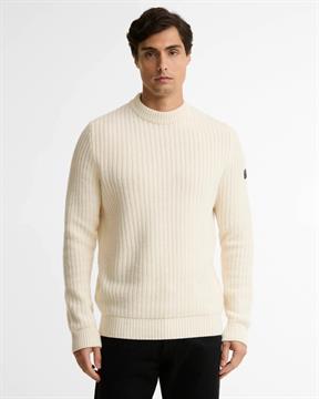 BARBOUR MAGLIA OXHAM I26U T32 BIANCO