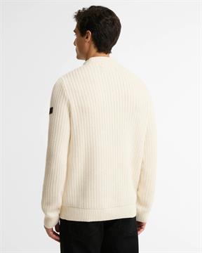 BARBOUR MAGLIA OXHAM I26U T32 BIANCO
